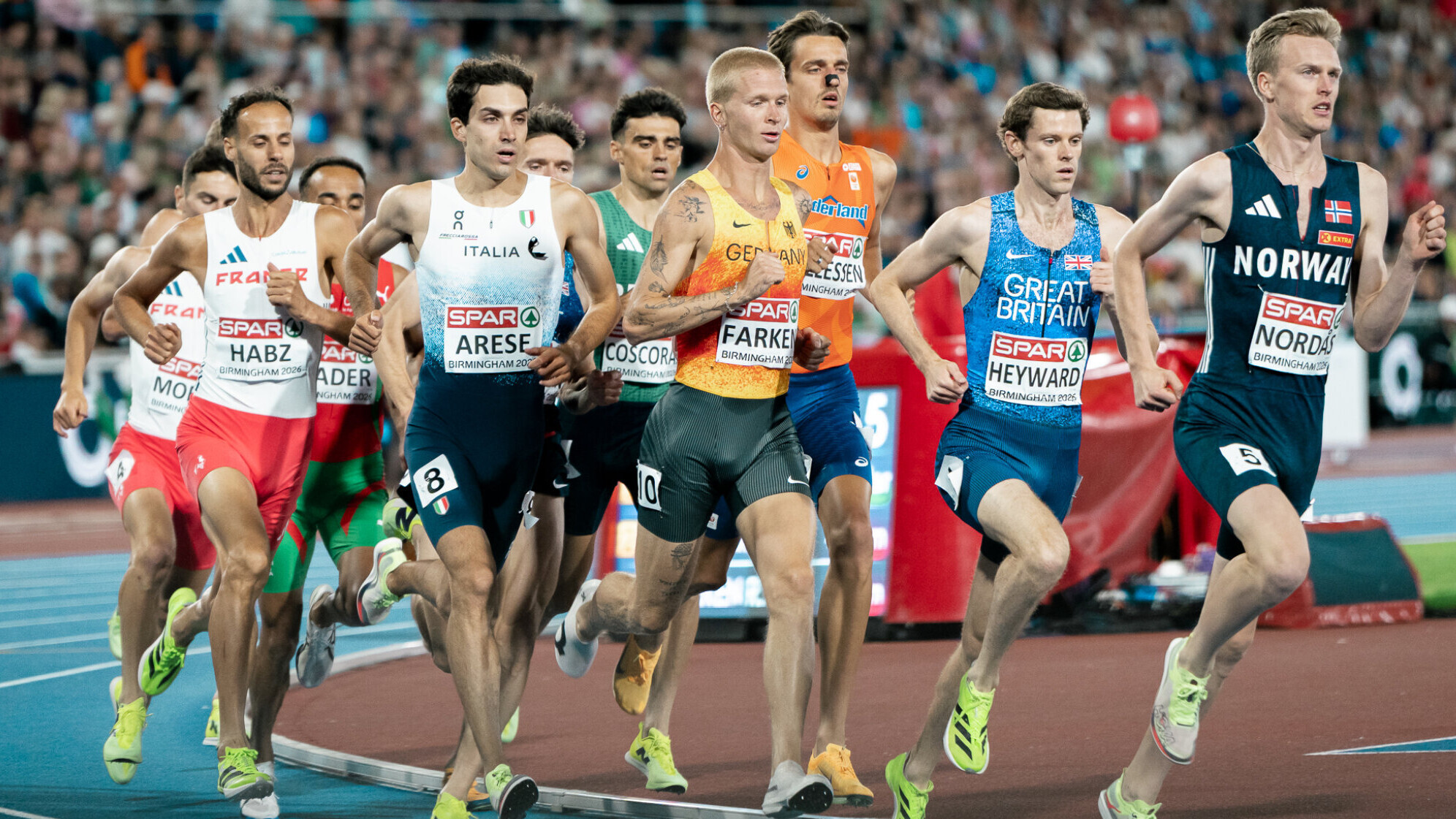 Robert Farken im Spurt Neunter, 1.500-Meter-Gold für Stefan Nillessen