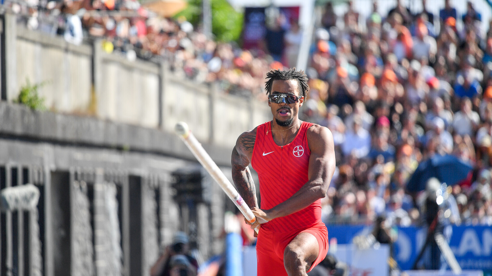 Stabhochsprung-DM im Rahmen der Finals am Opernplatz Hannover
