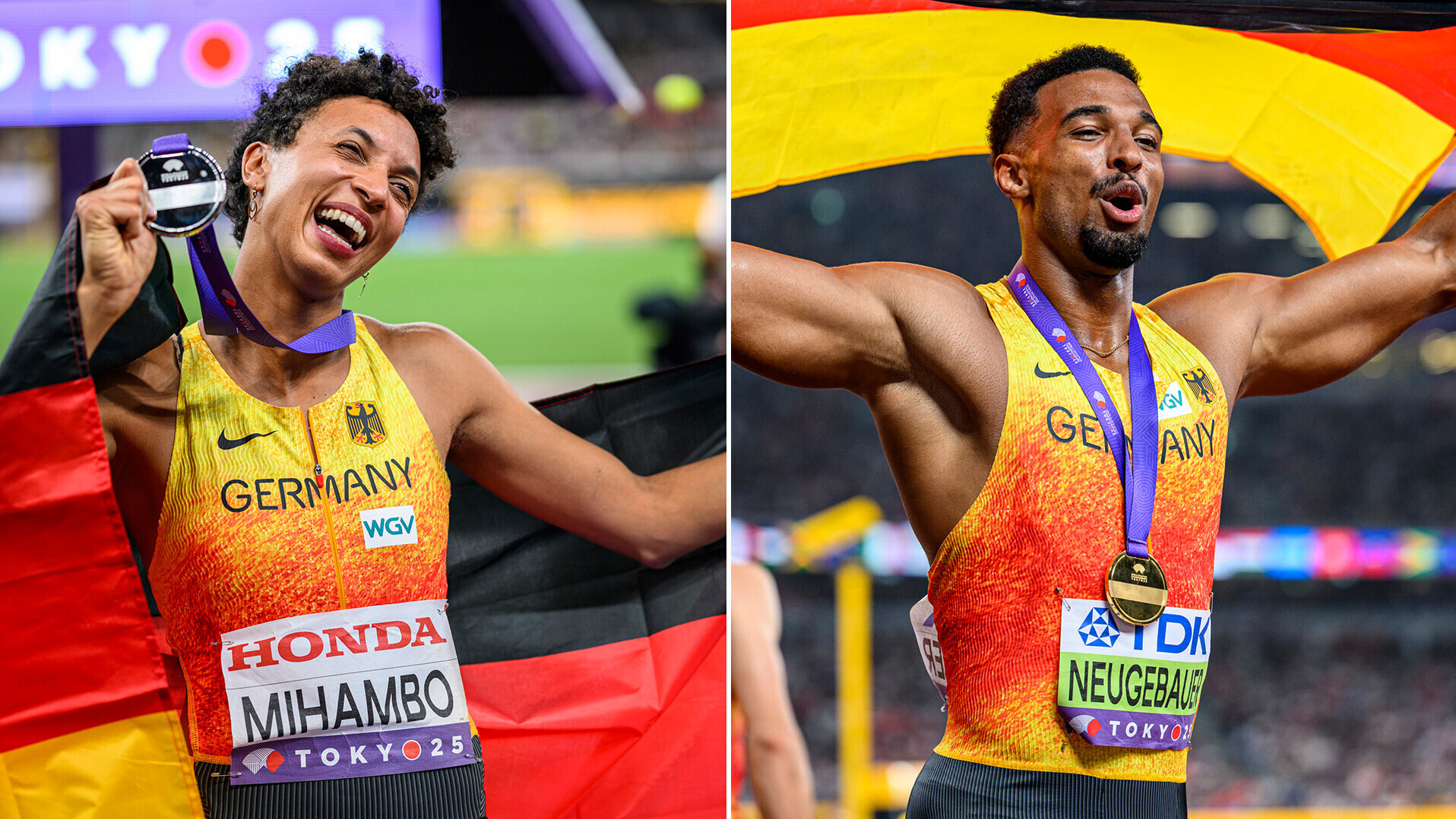 Malaika Mihambo und Leo Neugebauer sind Deutschlands „Leichtathleten des Jahres“ 2025