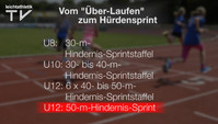 Lauf – U12: 50 m-Hindernis-Sprint (Einzel)
