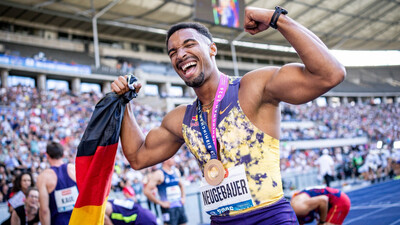 Top stars celebrate a thrilling afternoon of athletics with 41 ...