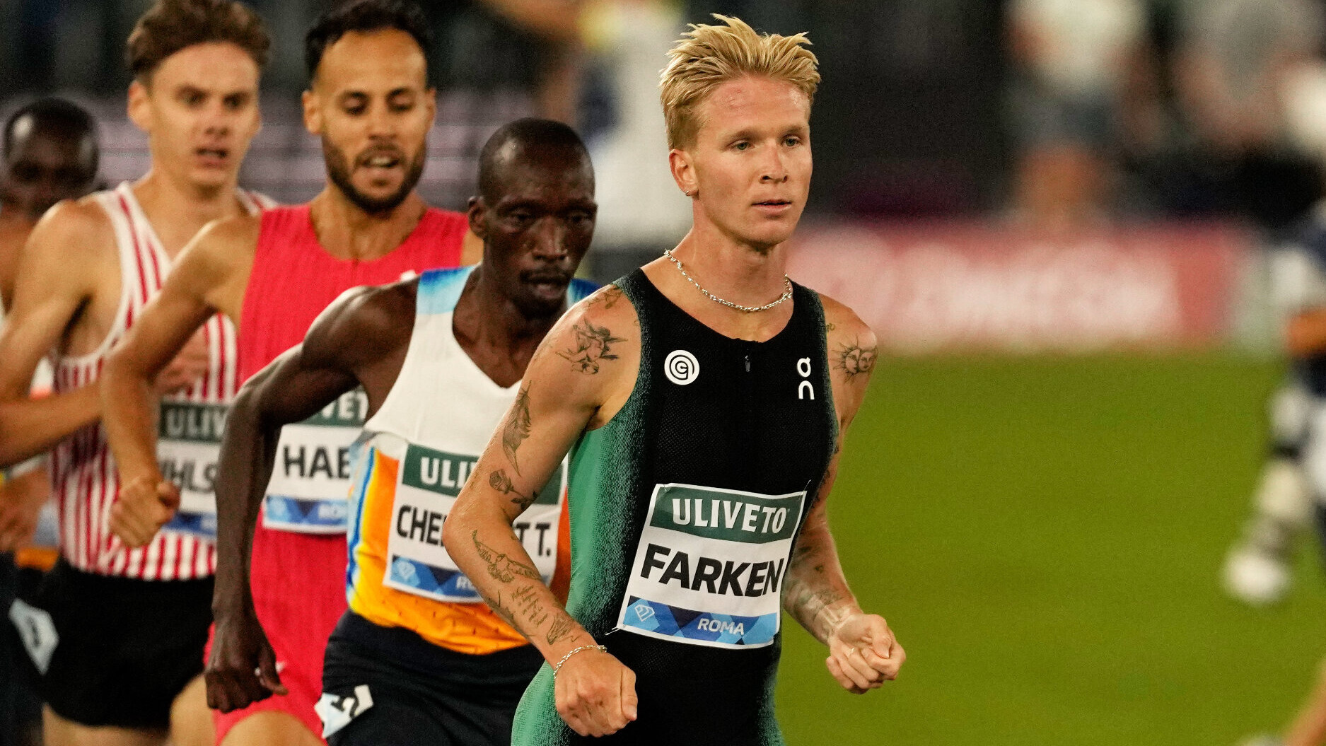 Robert Farken läuft bei der Diamond League in Rom vorneweg