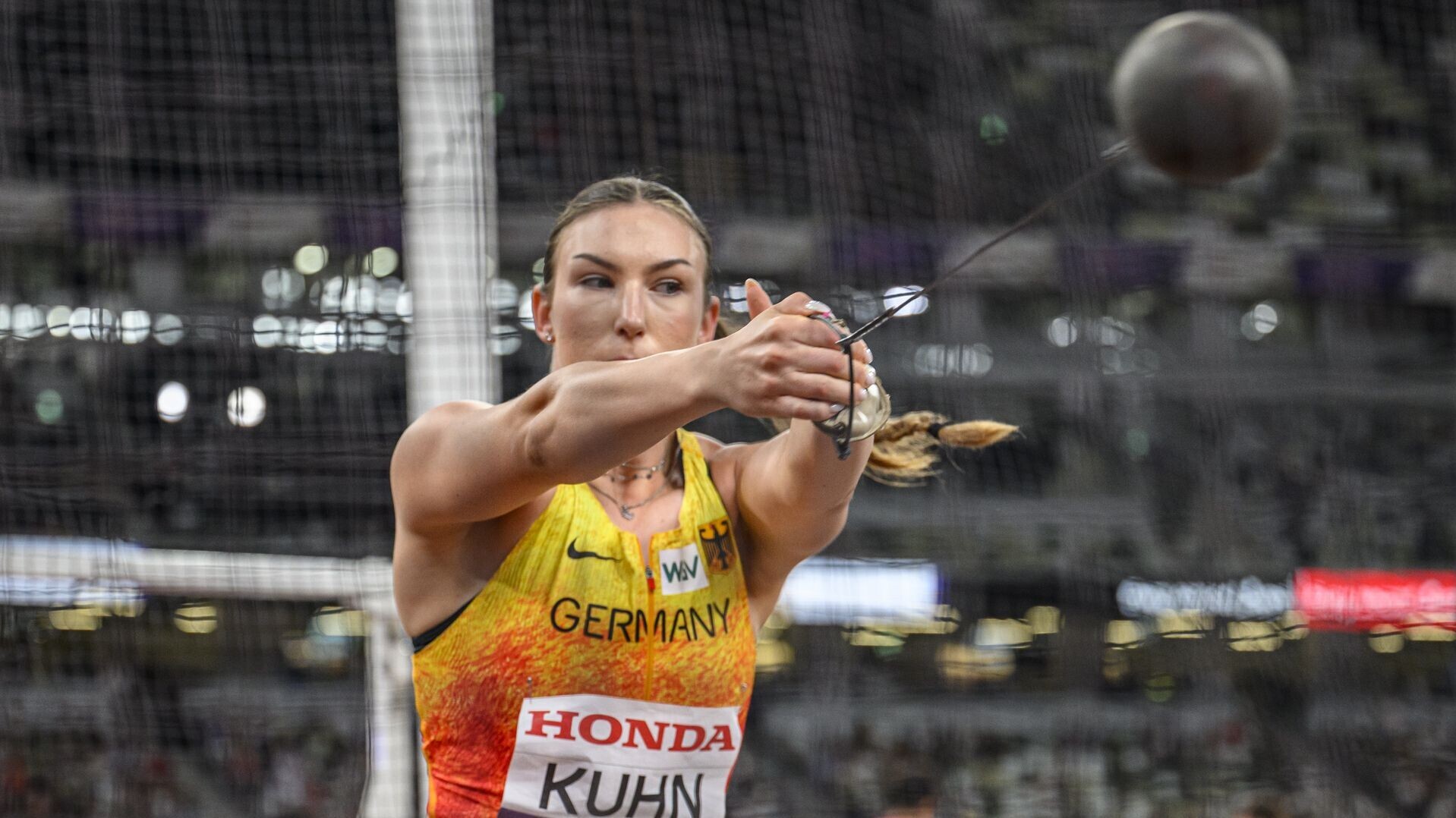 Aileen Kuhn bei ihrer ersten WM Neunte