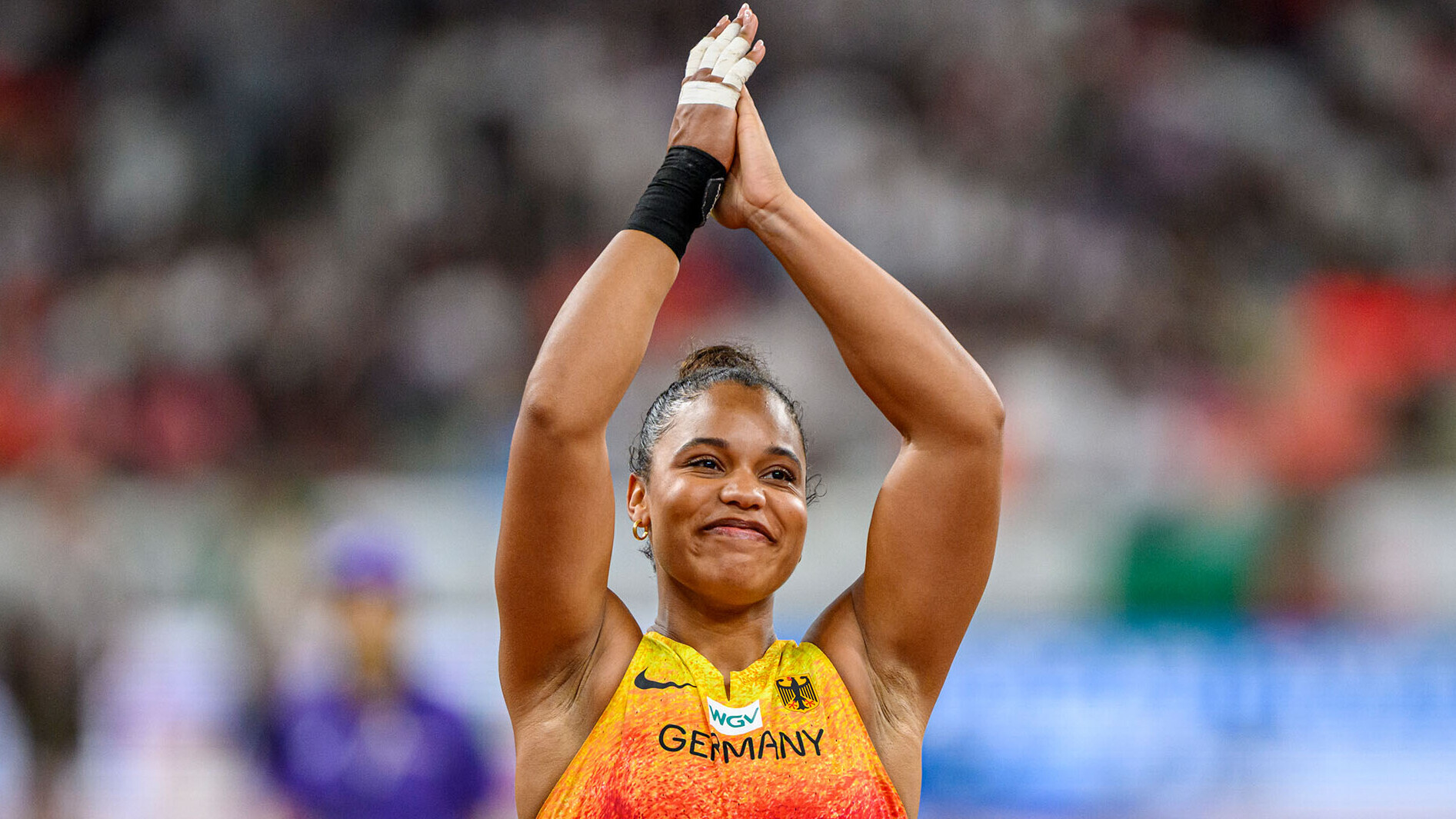 Yemisi Ogunleye führt deutsches Trio als Sechste an