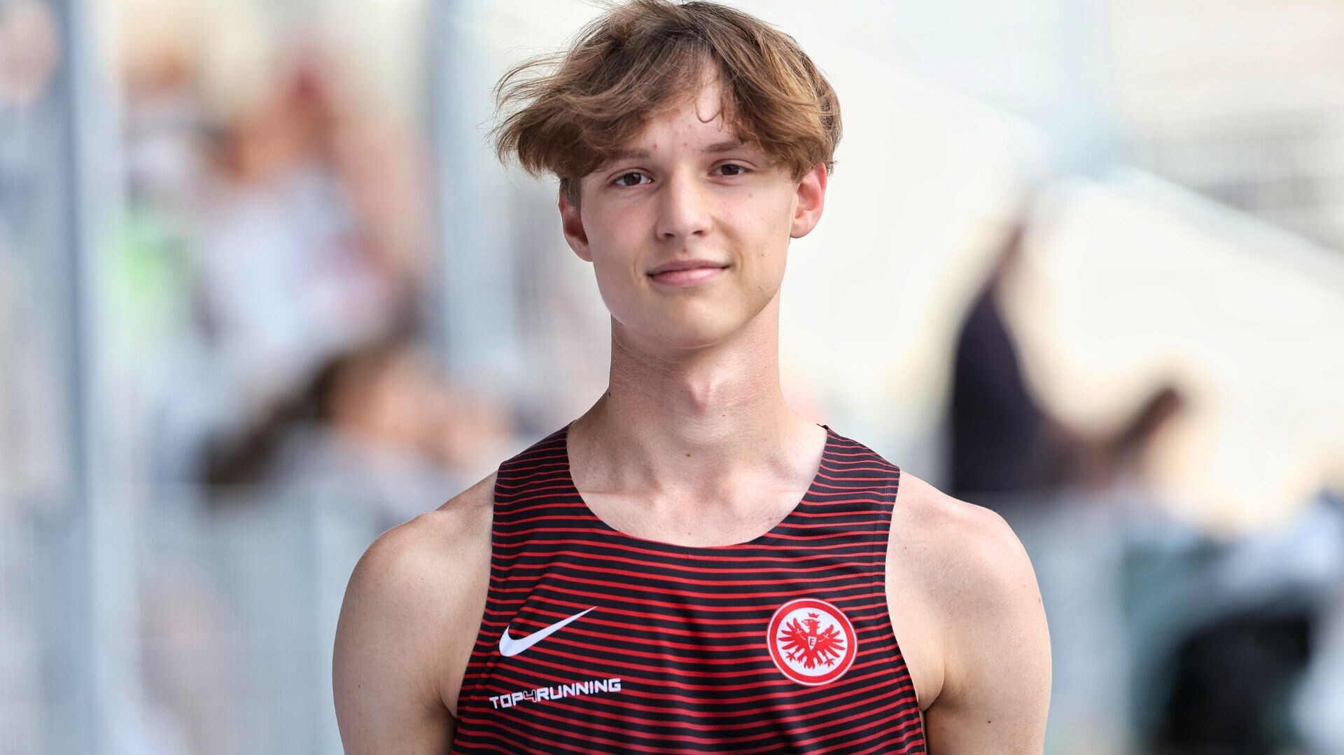 Hochspringer Jacob Thomä mit lächelndem Gesicht.