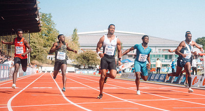 Yohan Blake knackt in Leverkusen gleich zweimal die ZehnSekundenMarke