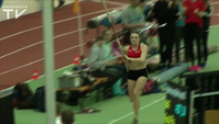 Pia Kock zeigt den einzigen Vier-Meter-Sprung