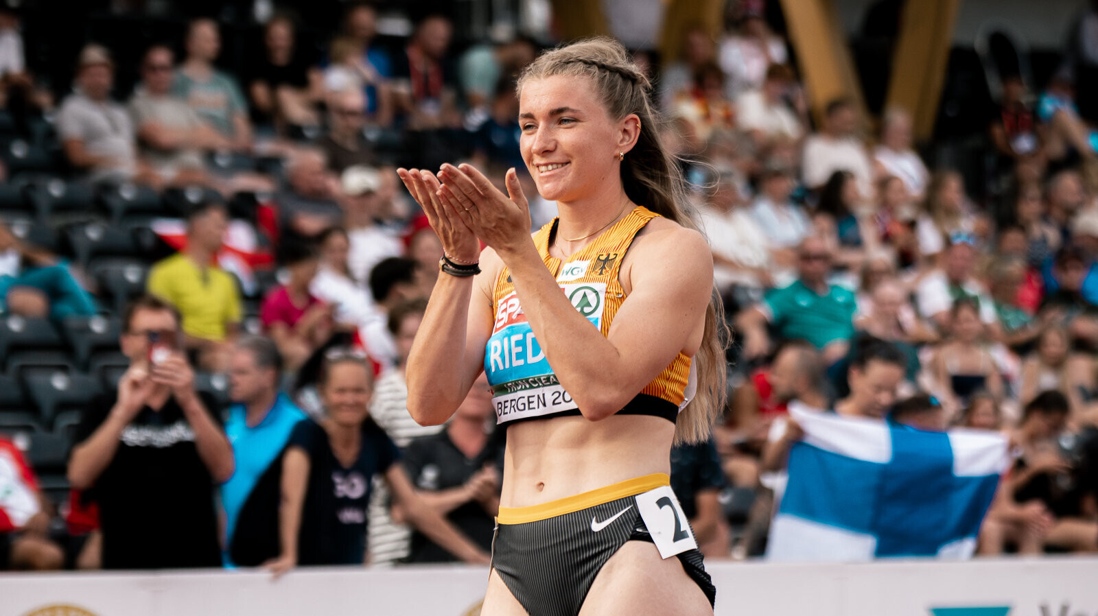 Bergen Tag 4 | Serina Riedel macht in der letzten Disziplin Siebenkampf-Bronze perfekt