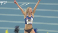Kristin Gierisch springt zum Meisterschaftsrekord