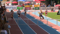 Shona Richards mit Langhürden-Meetingrekord