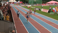 Shannon Hylton gewinnt die 200 Meter