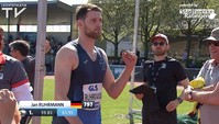 Jan Ruhrmann dominiert den Speerwurf