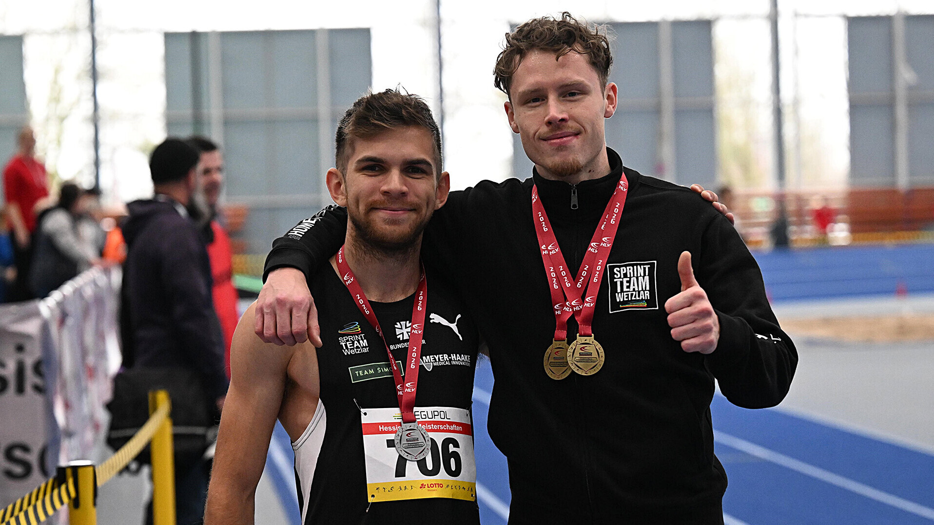 Kevin Kranz mit Hallen-WM-Norm knapp vor Heiko Gussmann