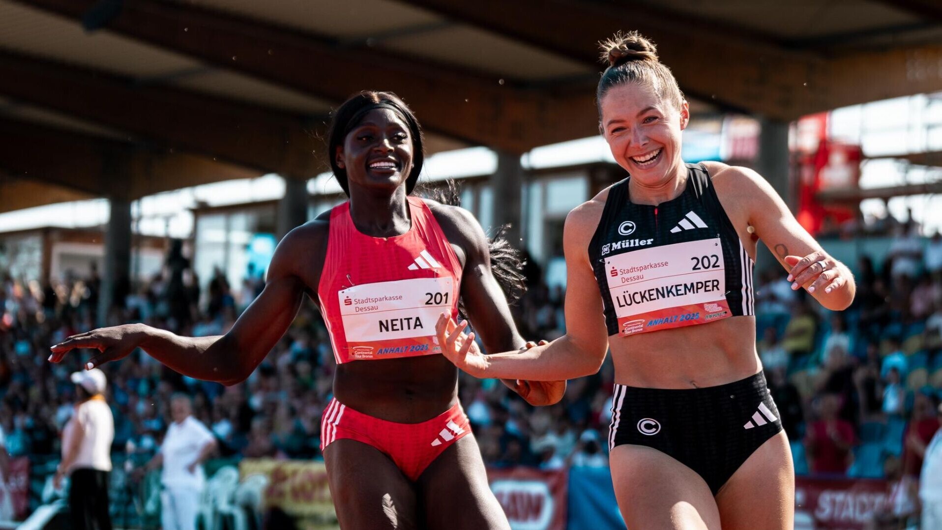 Gina Lückenkemper sprintet mit zu viel Rückenwind 10,93 Sekunden