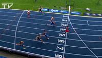 Owen Ansah stürmt nach 100-Meter-Fehlstart…