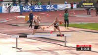 Adia Budde profitiert von einem Strauchler…