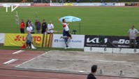 Fabian Heinle fliegt mit zu viel Wind Richtung Acht-Meter-Marke
