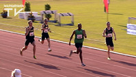 Kamghe Gaba Schnellster auf der Stadionrunde