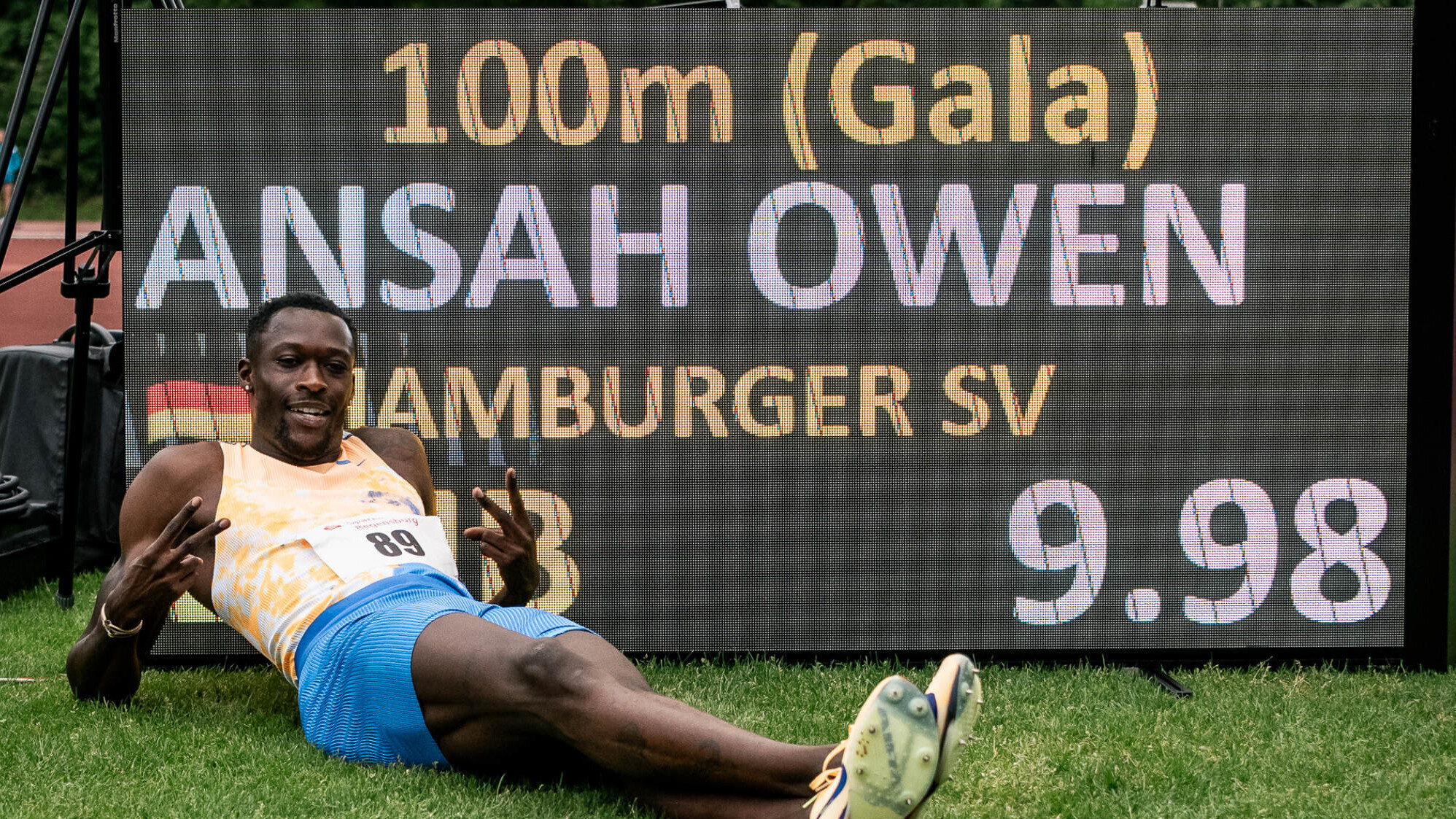 Owen Ansah hat mit Sprint-Rekord die Gunst der Fans auf seiner Seite