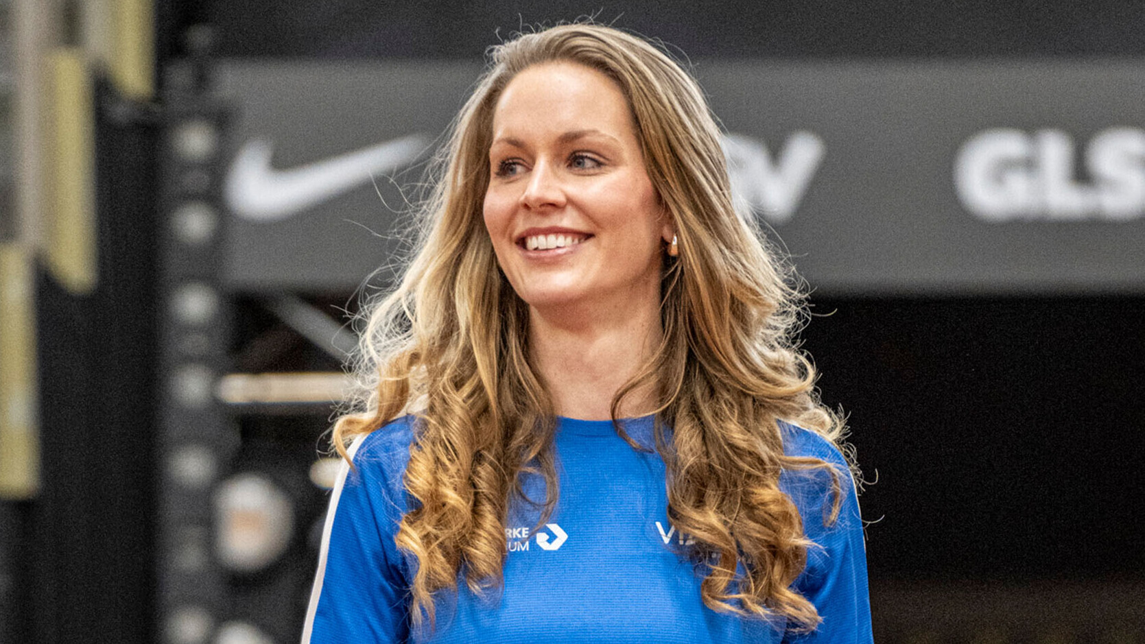 Porträt der lächelnden Hochspringerin Christina Honsel