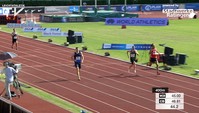 Hitzeschlacht über 400 Meter zum Tagesabschluss