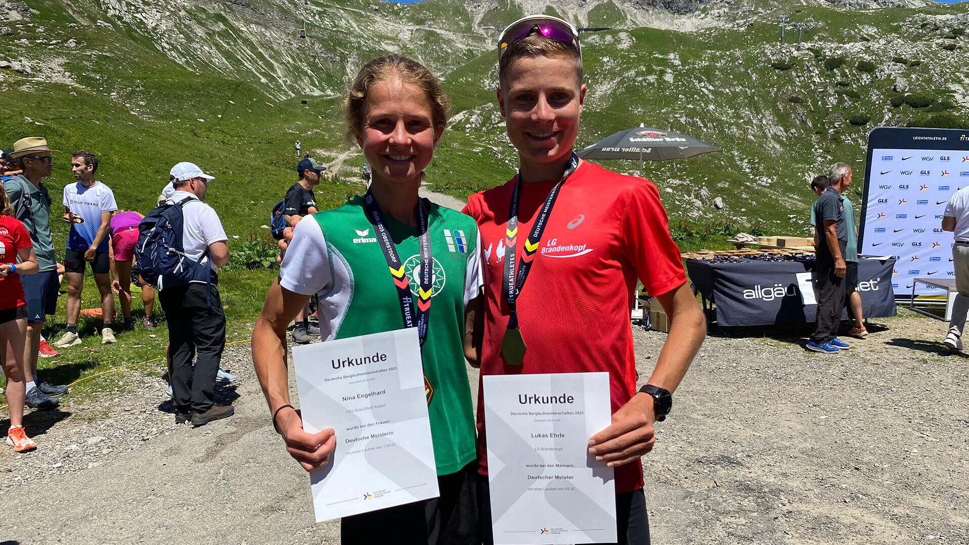 Nina Engelhard und Lukas Ehrle am Nebelhorn eindrucksvoll