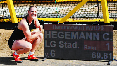 Clara Hegemann breaks the German U20 record twice - | Hummel throws 81 ...