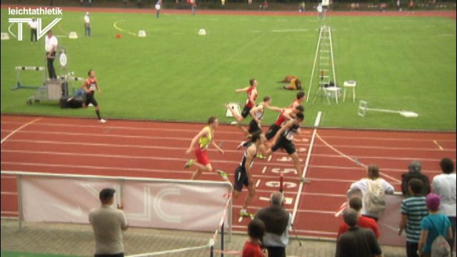 Marco Kaiser im packenden Finish vorne