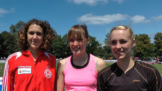 Nadja Kampschulte, Nele Hollmann und Melina…