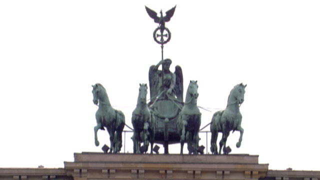 Siegerehrung unterm Brandenburger Tor