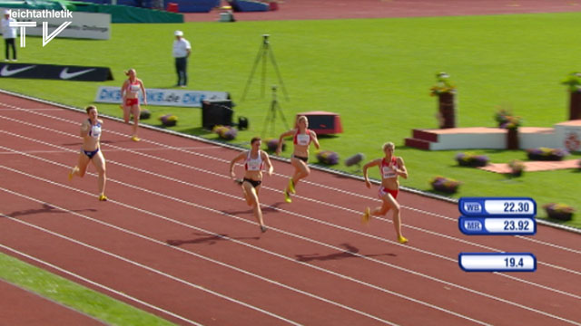 Kira Biesenbach dominiert die 200 Meter