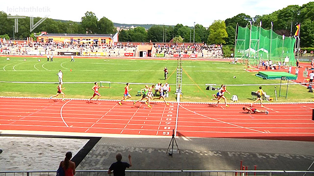 Homiyu Tesfaye demonstriert Stärke