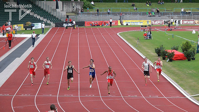 Robin Erewa gewinnt über 200 Meter
