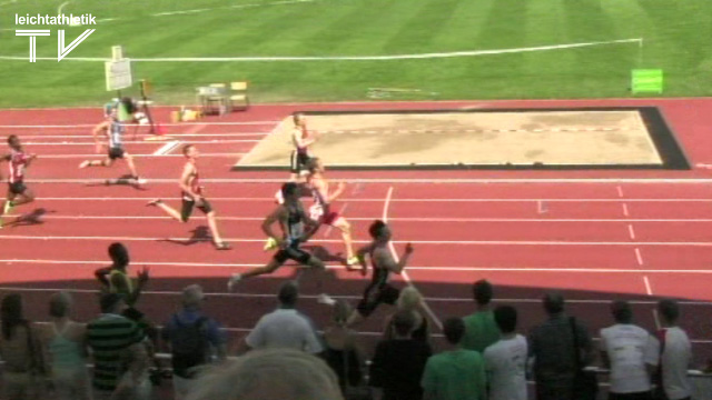 Marek Sefranek auch über 200 Meter vorne