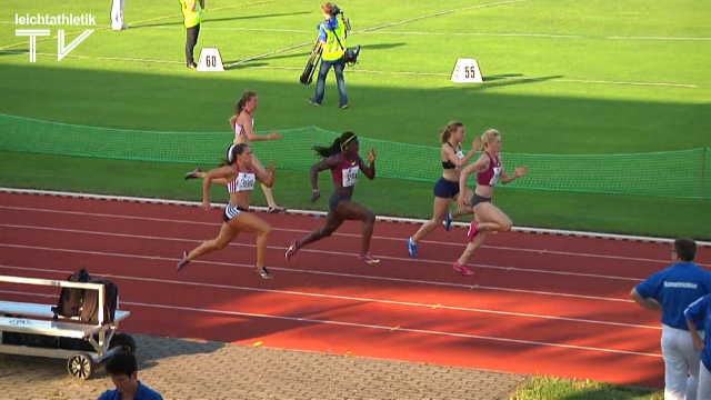 Yasmin Kwadwo sprintet auf Platz drei