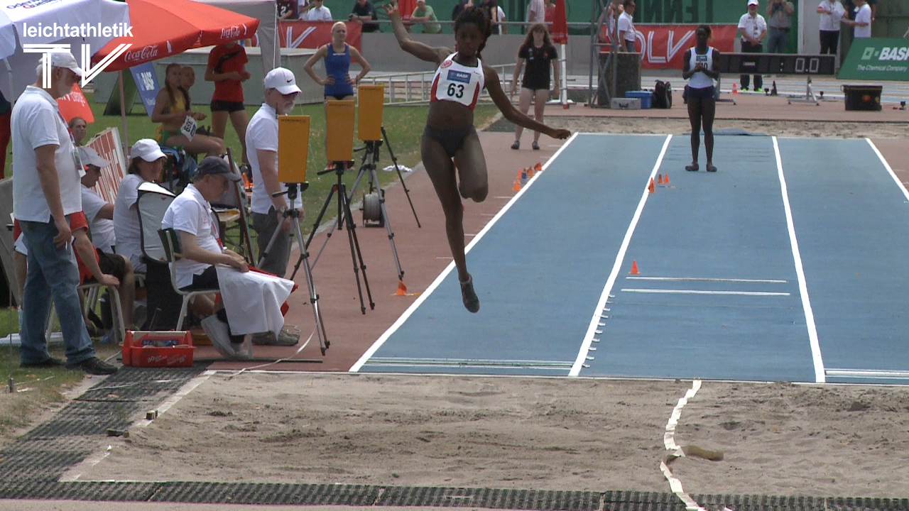 Maryse Luzolo gewinnt mit 6,30 Meter