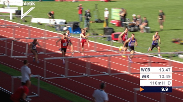 Tim Nowak gewinnt ersten Hürdenlauf