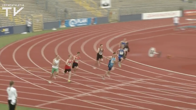 Luis Brandner auch über 200 Meter nicht zu…