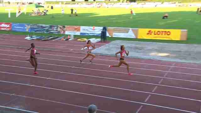 Tatjana Pinto sprintet in 22,84 Sekunden…