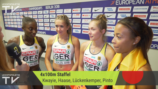 4x100-Meter-Staffel: "Wir haben uns die…