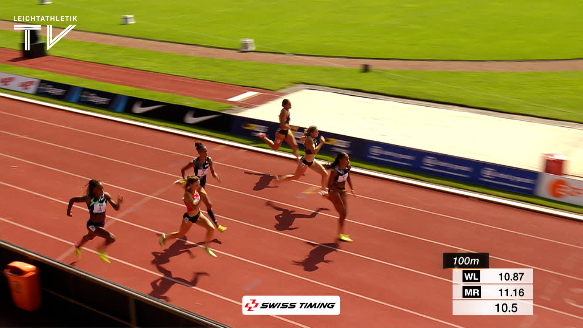 Imani Lansiquot gewinnt das 100 Meter Finale der Frauen