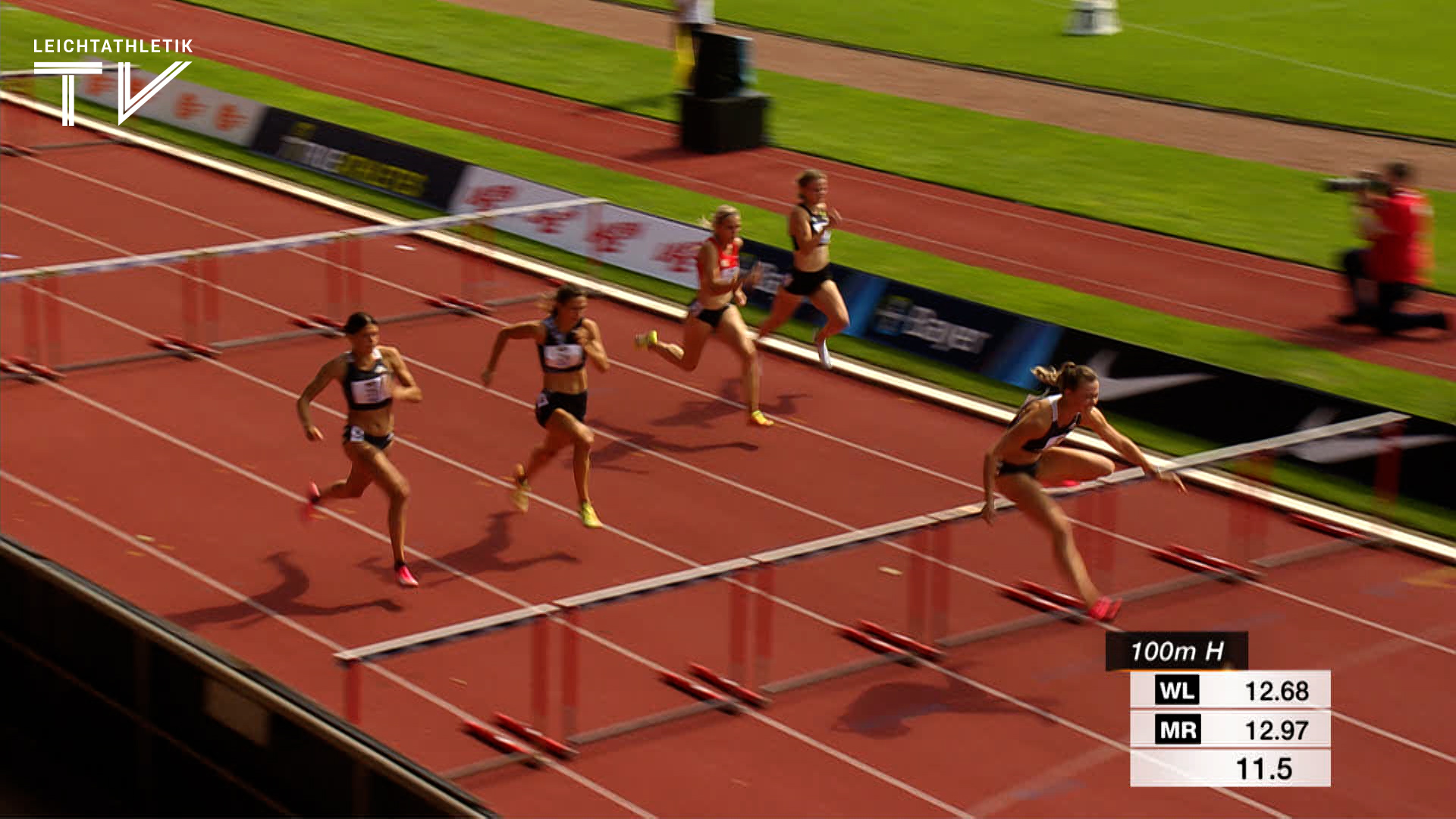 Nadine Visser gewinnt die 100 Meter Hürden mit Meeting-Rekord