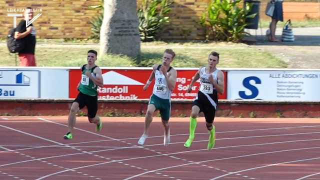 Robin Ganter auch über 200 Meter nicht zu…