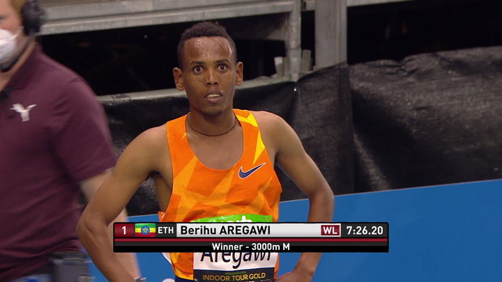 Berihu Aregawi nur knapp eine Sekunde über…