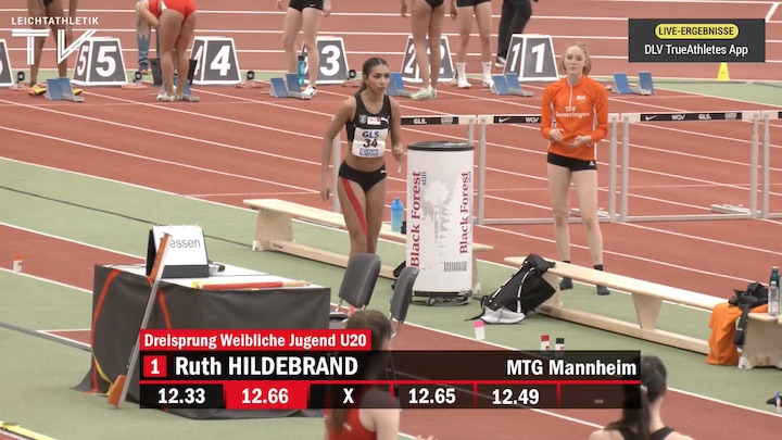 Ruth Hildebrand verpasst knapp die…