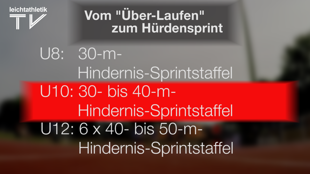 Lauf – U10: 30 m- bis 40…